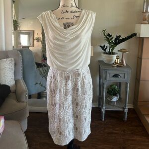 Coldwater Creek Shimmery White Dress